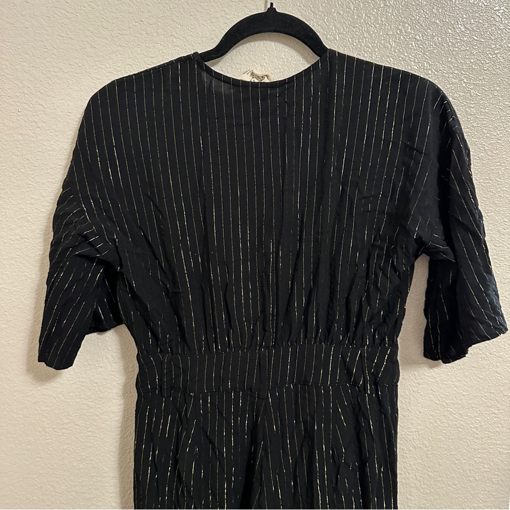 Lenni the Label Black Jumpsuit Gold Stripes‎ Sz Medium - Picture 8 of 12